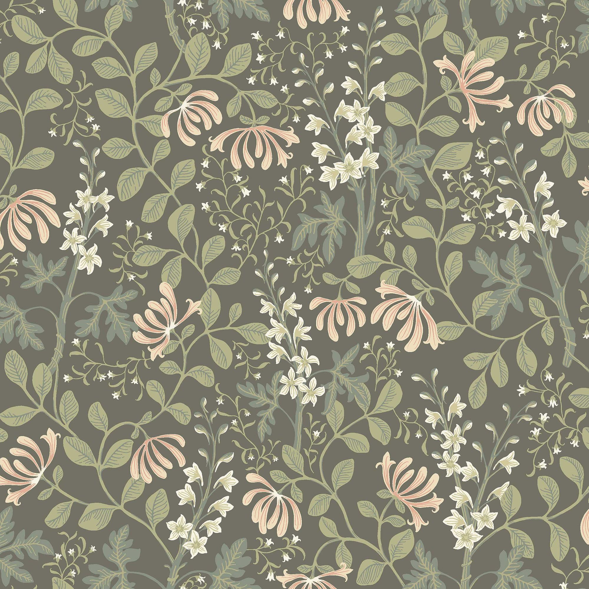 6986 Trädgårdsfröjd Green and Multi Wallpaper by Boråstapeter