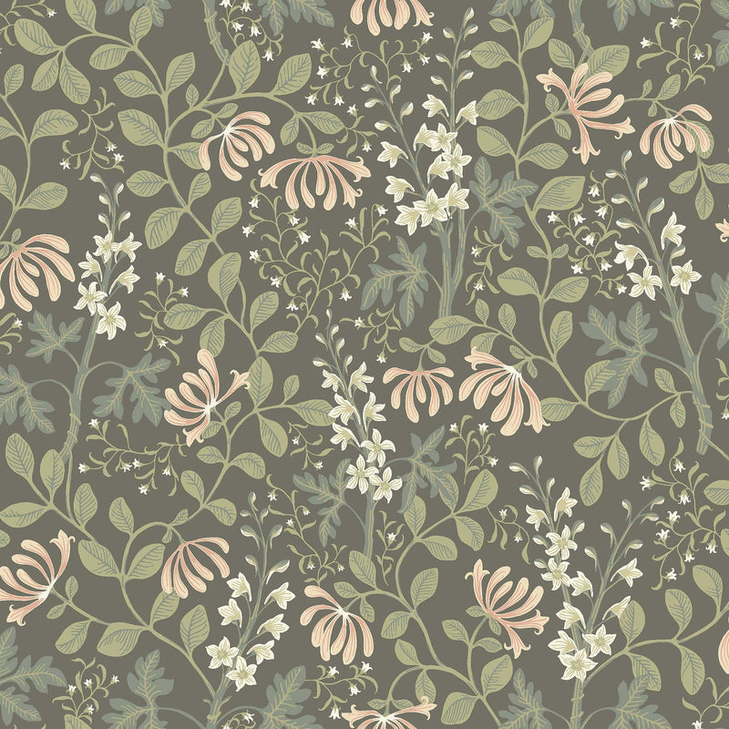 6986 Trädgårdsfröjd Green and Multi Wallpaper by Boråstapeter