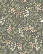 6986 Trädgårdsfröjd Green and Multi Wallpaper by Boråstapeter