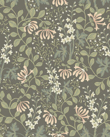6986 Trädgårdsfröjd Green and Multi Wallpaper by Boråstapeter