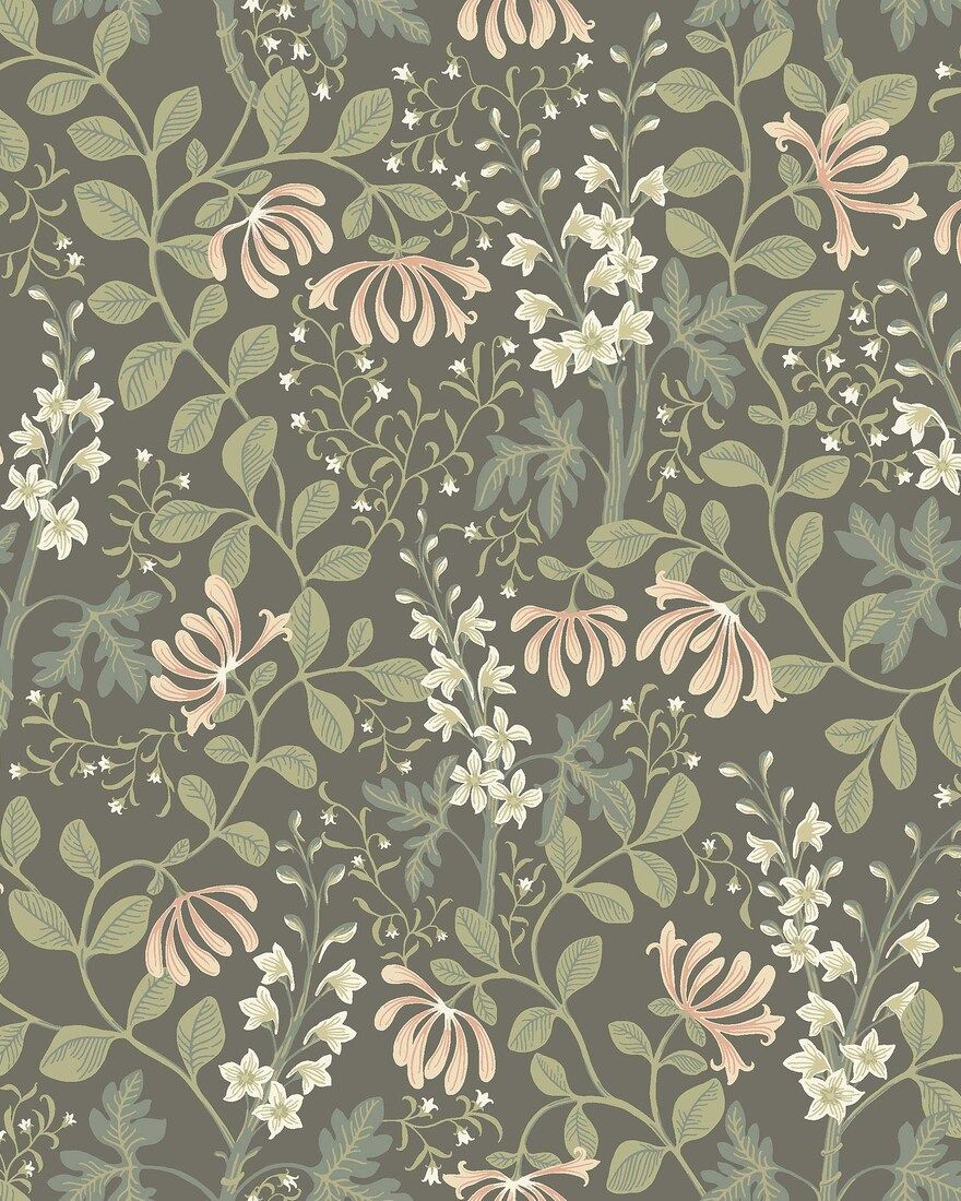 6986 Trädgårdsfröjd Green and Multi Wallpaper by Boråstapeter