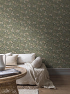 6986 Trädgårdsfröjd Green and Multi Wallpaper by Boråstapeter