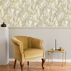 400129 Pandora Grey Gold Vasari Wallpaper by Rasch