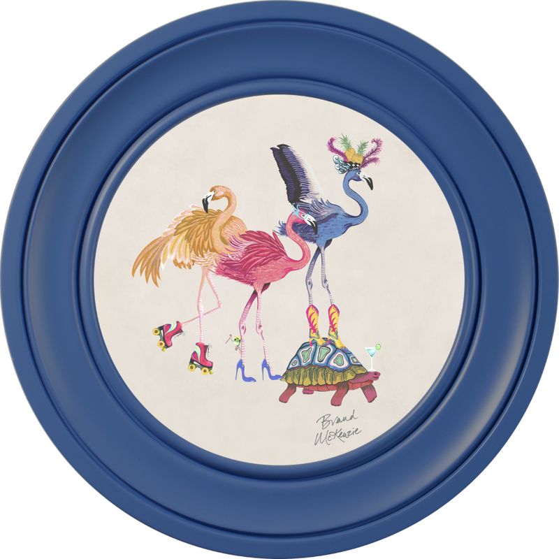 Balancing Act Flamboyance on Chalk White Framed Art Prints by Brand McKenzie