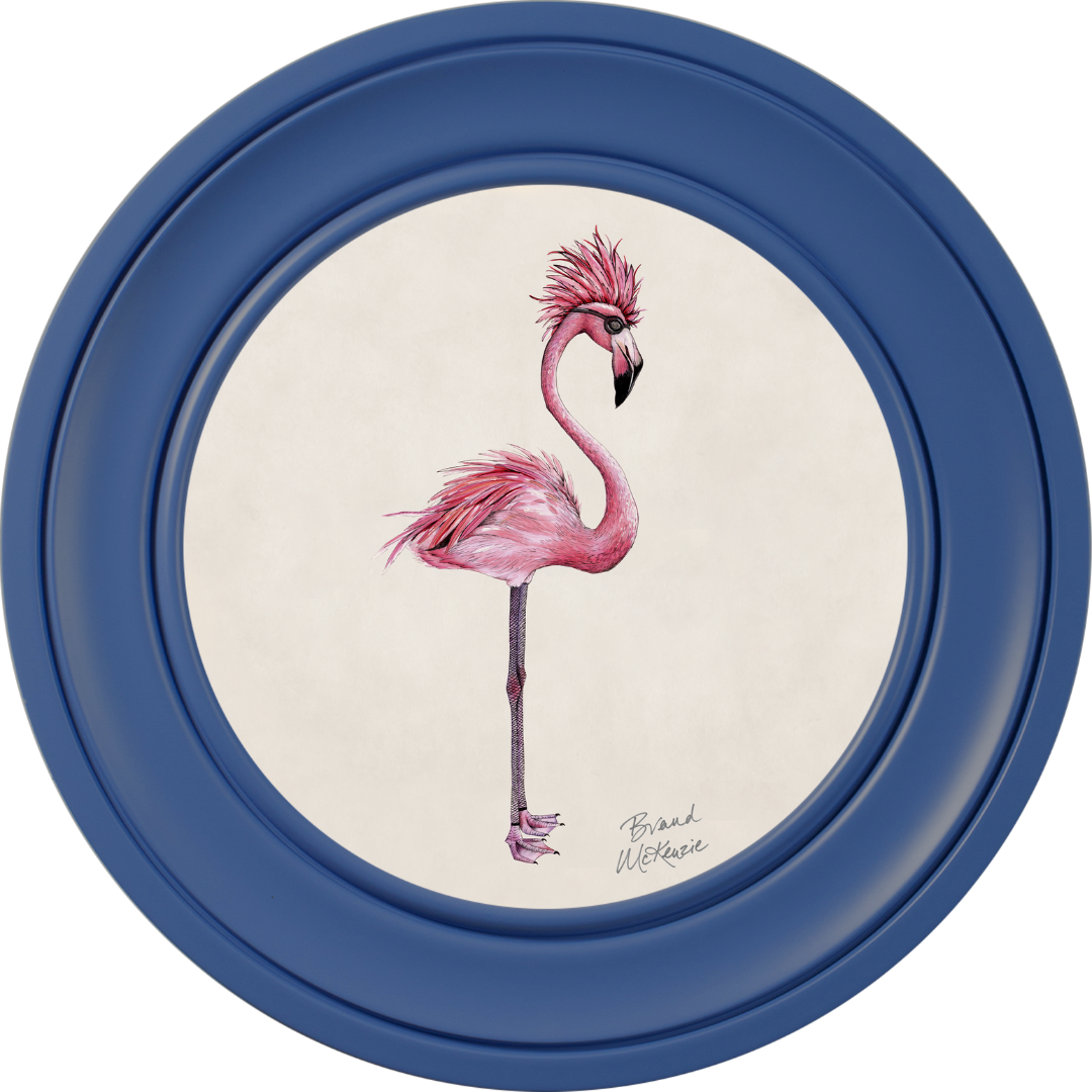 Punk Rocks Fiona on Chalk White Framed Art Prints by Brand McKenzie