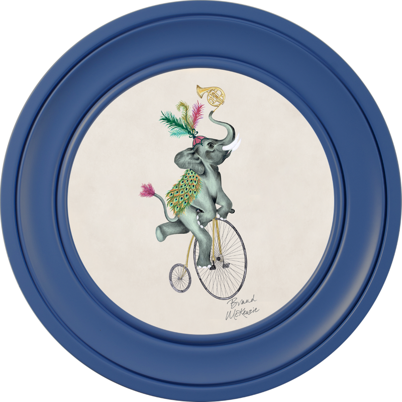 Balancing Act Elliot on Chalk White Framed Art Prints by Brand McKenzie