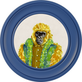Fine China Gus on Chalk White Framed Art Prints by Brand McKenzie