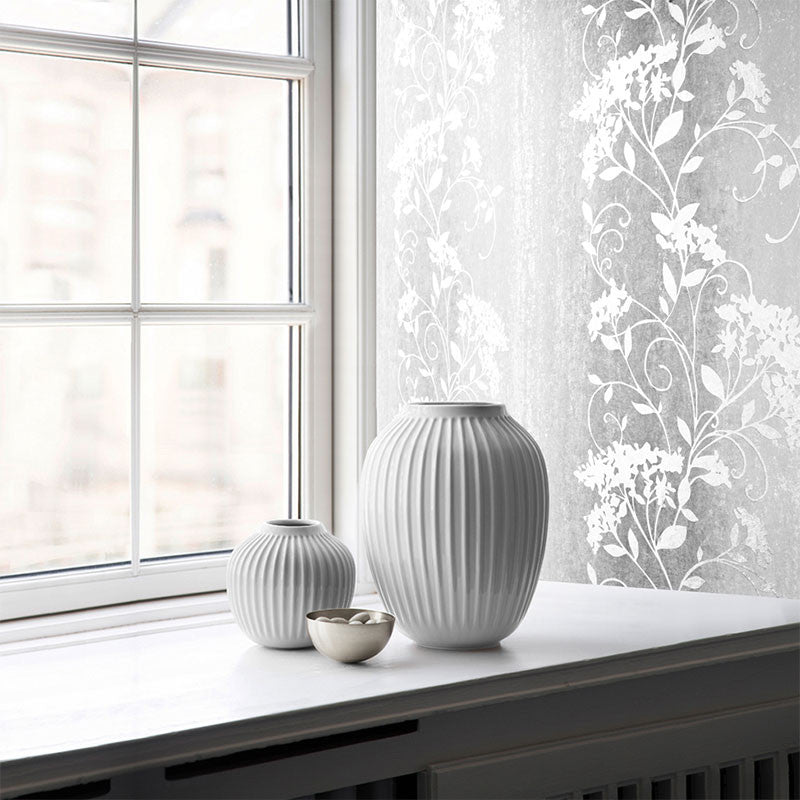 701580 Couture Sienna Floral Silver Wallpaper By Muriva