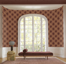 70692344 Etienne Bordeaux/Cuivré Wallpaper by Casamance