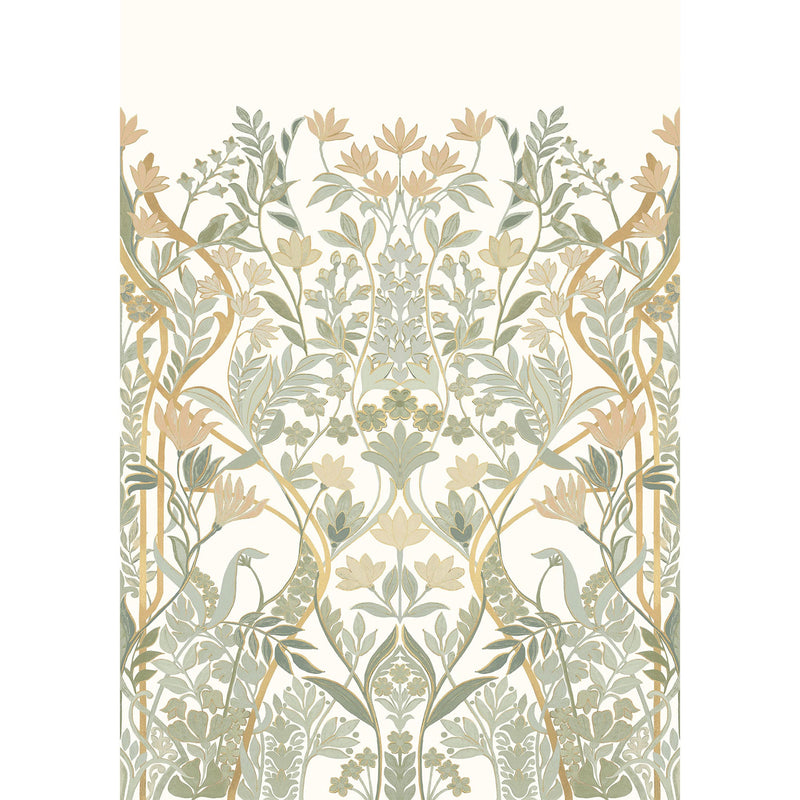 70732956 Salon Des Miroirs Ivoire/Doré Mural by Casamance