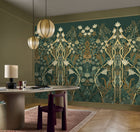 70733058 Salon Des Miroirs Pétrole/Doré Mural by Casamance