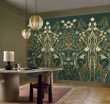 70733058 Salon Des Miroirs Pétrole/Doré Mural by Casamance