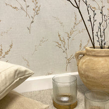 7150 Sahara Moon Light White and Beige Graphics Wallpaper by Boråstapeter