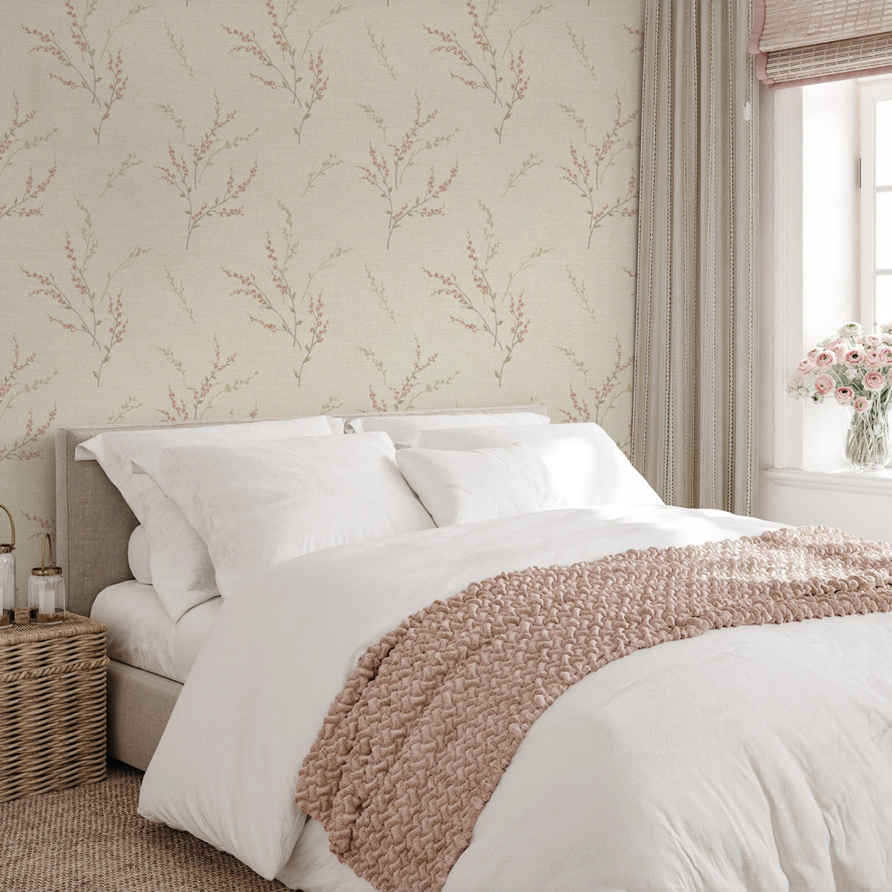 7153 GB7153 Carmella Pink Wallpaper by Belgravia