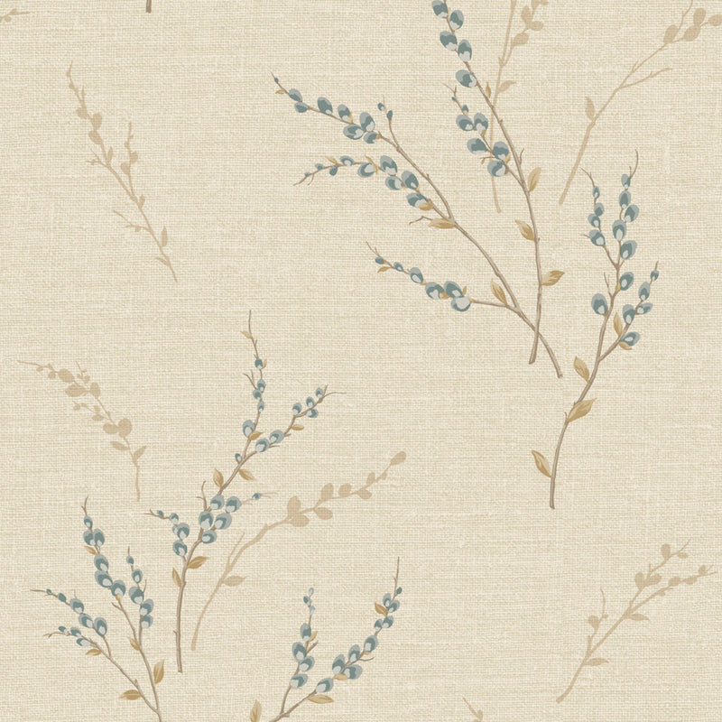7156 GB7156 Carmella Blue Wallpaper by Belgravia