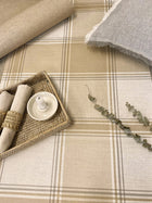 7158 GB7158 Carmella Check Cream / Sand Wallpaper by Belgravia