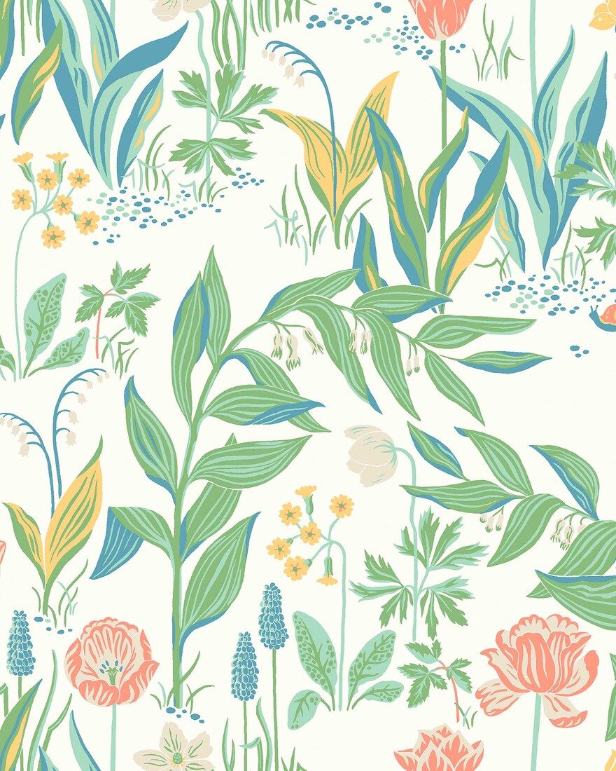 7218 Spring Garden Icons Wallpaper by Boråstapeter