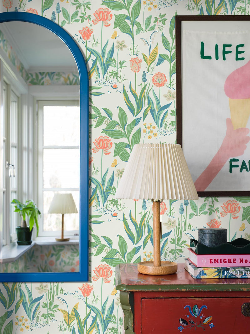 7218 Spring Garden Icons Wallpaper by Boråstapeter