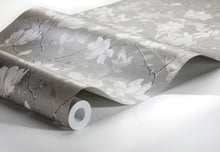 7227 Lily Tree Dark Grey and Beige Adorn Wallpaper by Boråstapeter