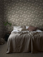 7227 Lily Tree Dark Grey and Beige Adorn Wallpaper by Boråstapeter