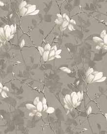 7227 Lily Tree Dark Grey and Beige Adorn Wallpaper by Boråstapeter