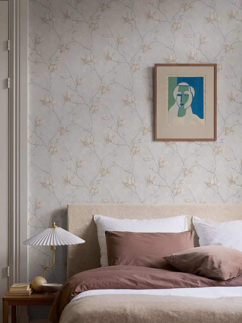 7229 Lily Tree White Adorn Wallpaper by Boråstapeter