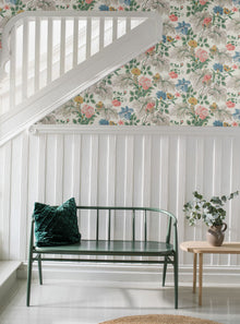 7235 Carnation Garden Multi and White Wallpaper by Boråstapeter
