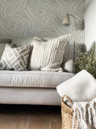 723 Florence Floral Leaf Grey Wallpaper by Belgravia