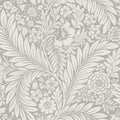 Florence Floral Leaf Grey Wallpaper by Belgravia