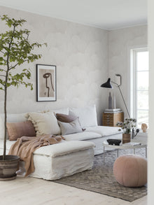 7260 Mirage Light White Graphics Wallpaper by Boråstapeter