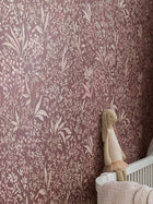 7268 Nocturne Dark Red and Pink Icons Wallpaper by Boråstapeter