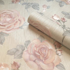 7364 Amara Soft Pink Floral Rose Wallpaper By Belgravia