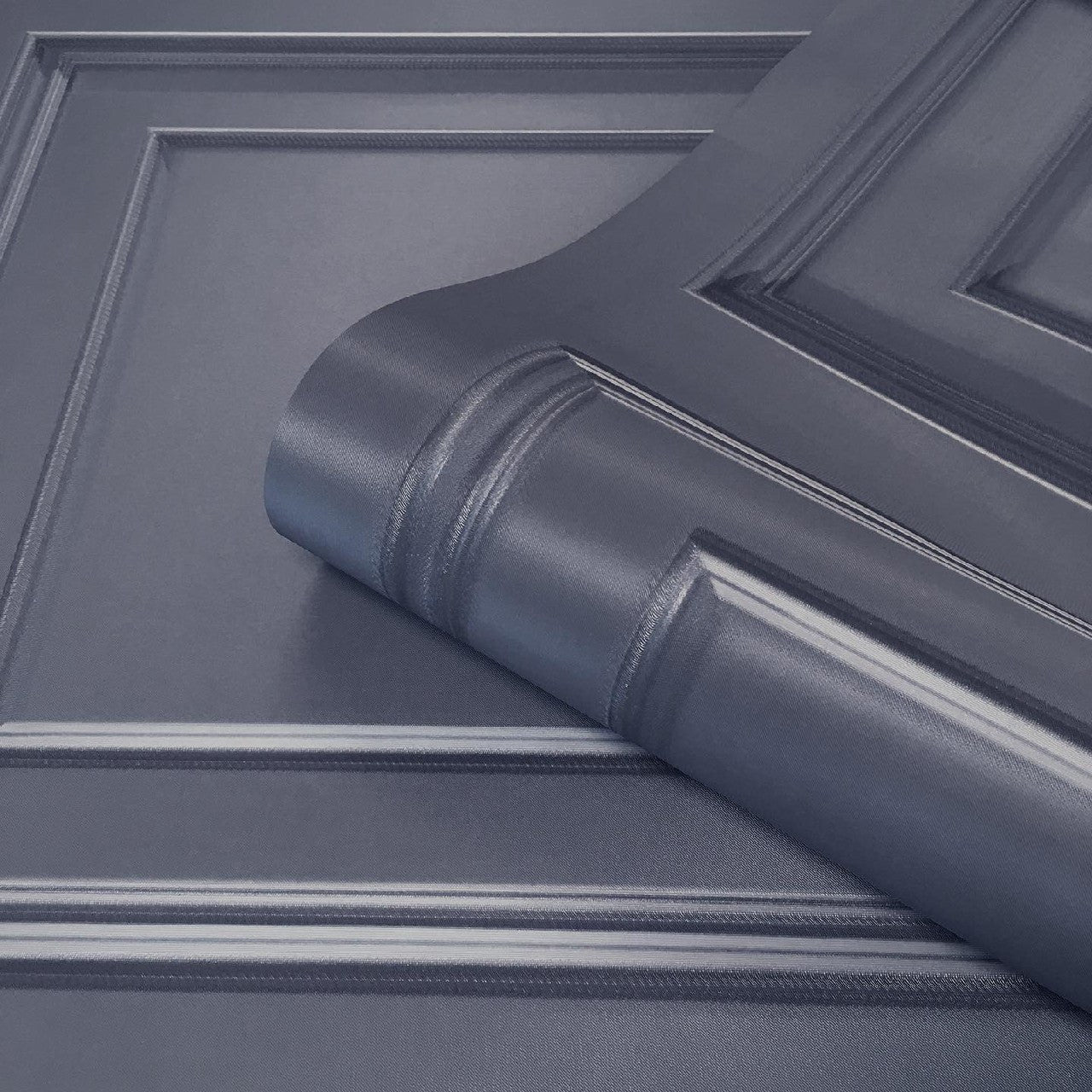 7375 Amara Navy Panel Wallpaper By Belgravia