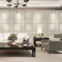 7389 Amara Cream Gold Panel Wallpaper By Belgravia