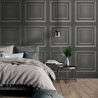 7390 Amara Gunmetal Silver Panel Wallpaper By Belgravia