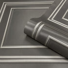 7390 Amara Gunmetal Silver Panel Wallpaper By Belgravia