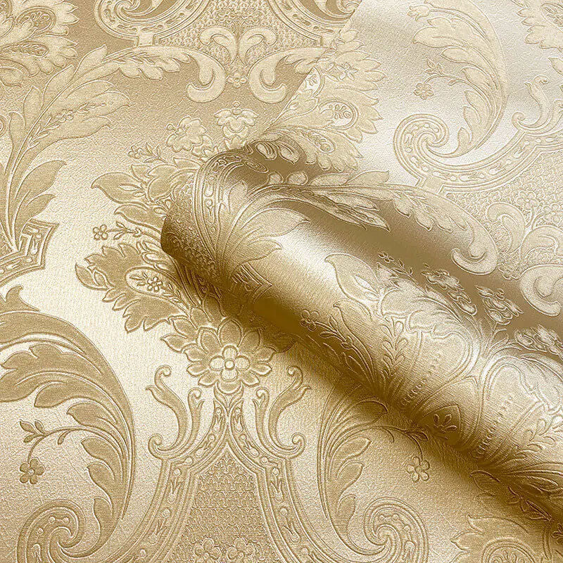 7397 Amara Damask Metallic Gold Wallpaper By Belgravia