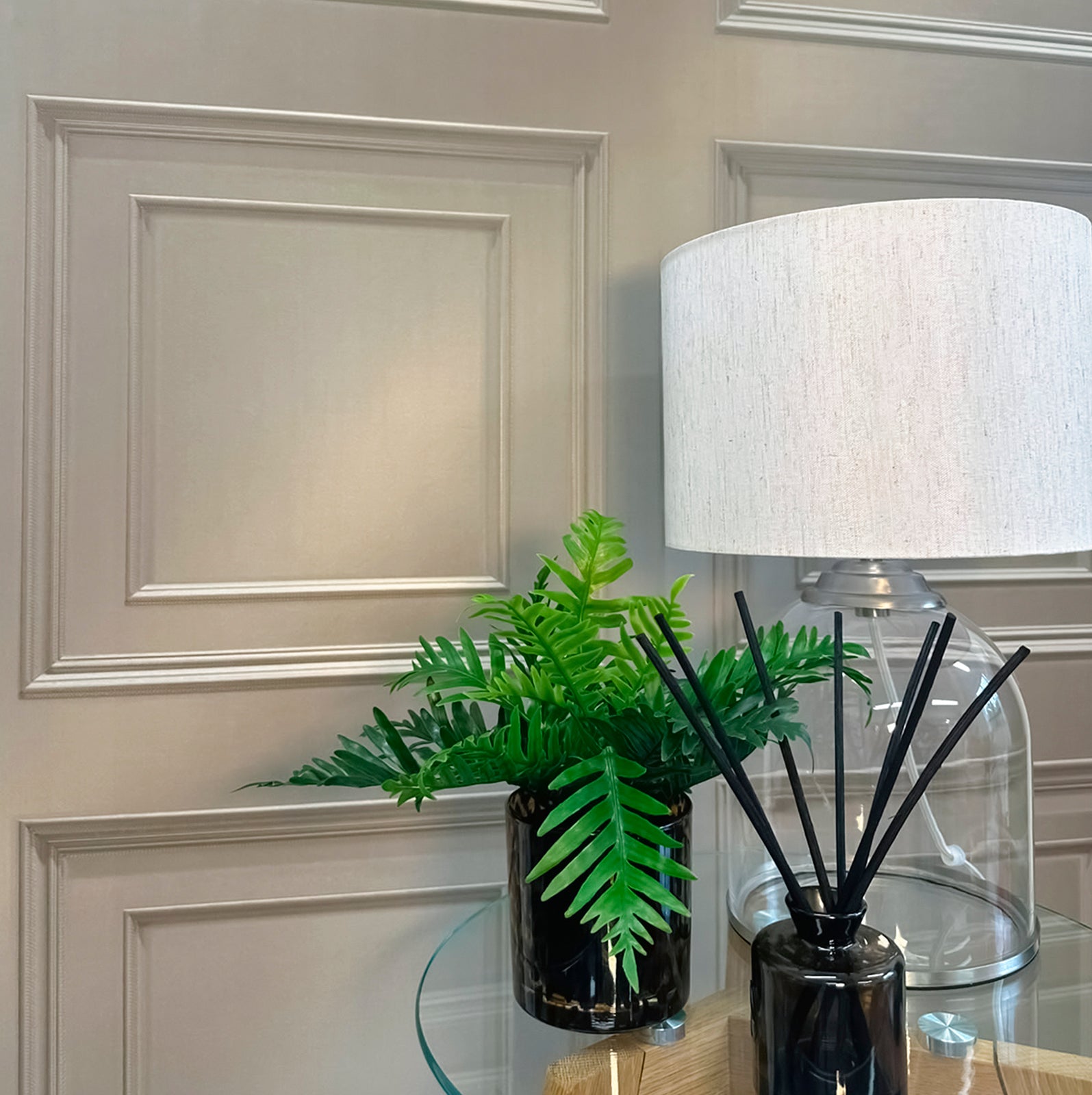 GB 7402 Amara Mocha Panel Wallpaper By Belgravia