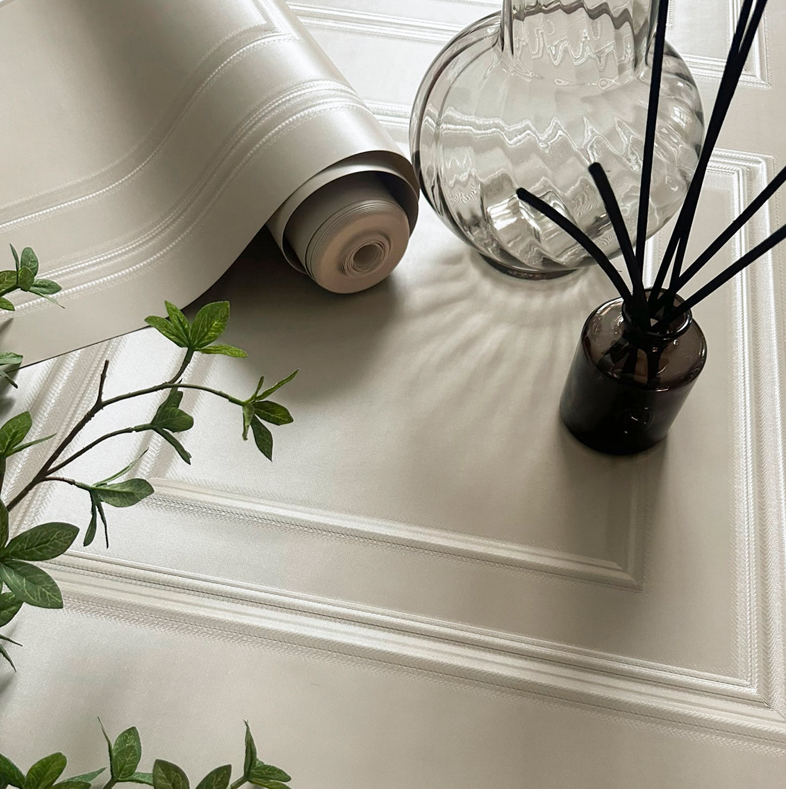7403 Amara Beige Panel Wallpaper By Belgravia