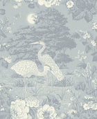 742 Izumi Crane Blue Wallpaper By Belgravia