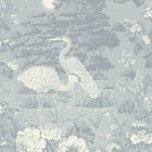 742 Izumi Crane Blue Wallpaper By Belgravia