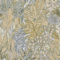 Borrommee Sauge / Lilas Jardin Felicia Wallpaper by Casamance