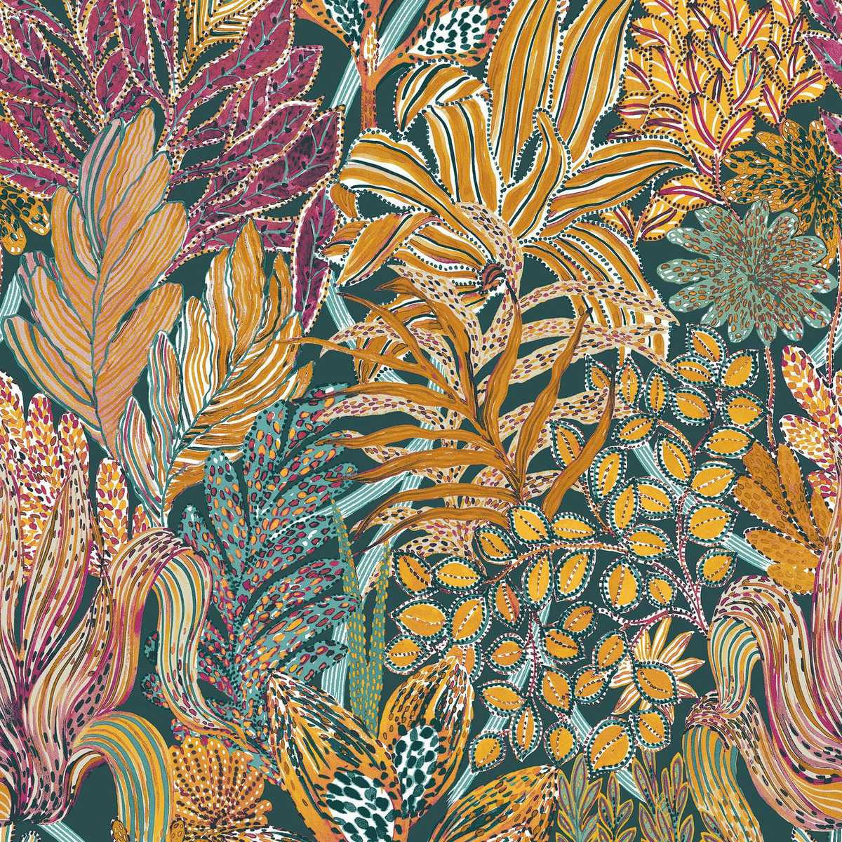 74320936 Borrommee Jardin Felicia Wallpaper by Casamance