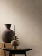 Johara Blanc Travertin Le Velours 3 Wallpaper by Casamance