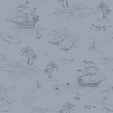 Treasure Island Blue Newbie Wallpaper Wallpaper by Boråstapeter