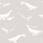 7452 Whales Grey and White Wallpaper by Boråstapeter