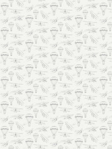 7454 Bon Voyage White and Beige Wallpaper by Boråstapeter