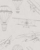 7455 Bon Voyage Beige and Brown Wallpaper by Boråstapeter