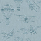 Bon Voyage Blue Newbie Wallpaper Wallpaper by Boråstapeter
