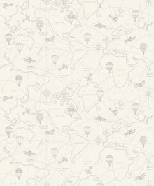 7457 Adventures Beige and Brown Wallpaper by Boråstapeter